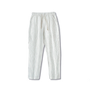 Calças de Linho Listradas Mediterrâneo