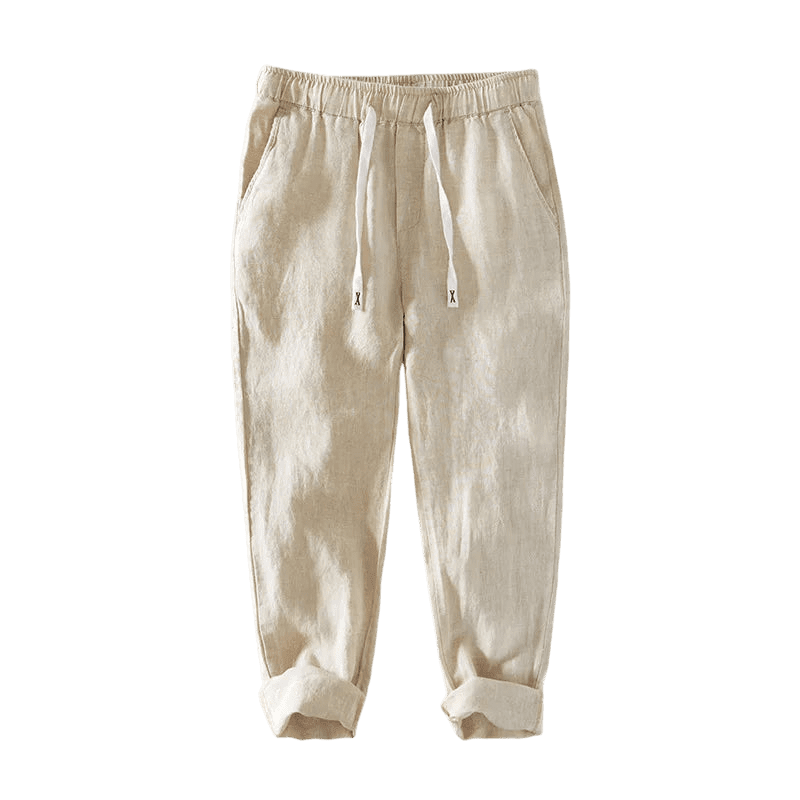 Calças de Linho Masculinas Mediterrâneo