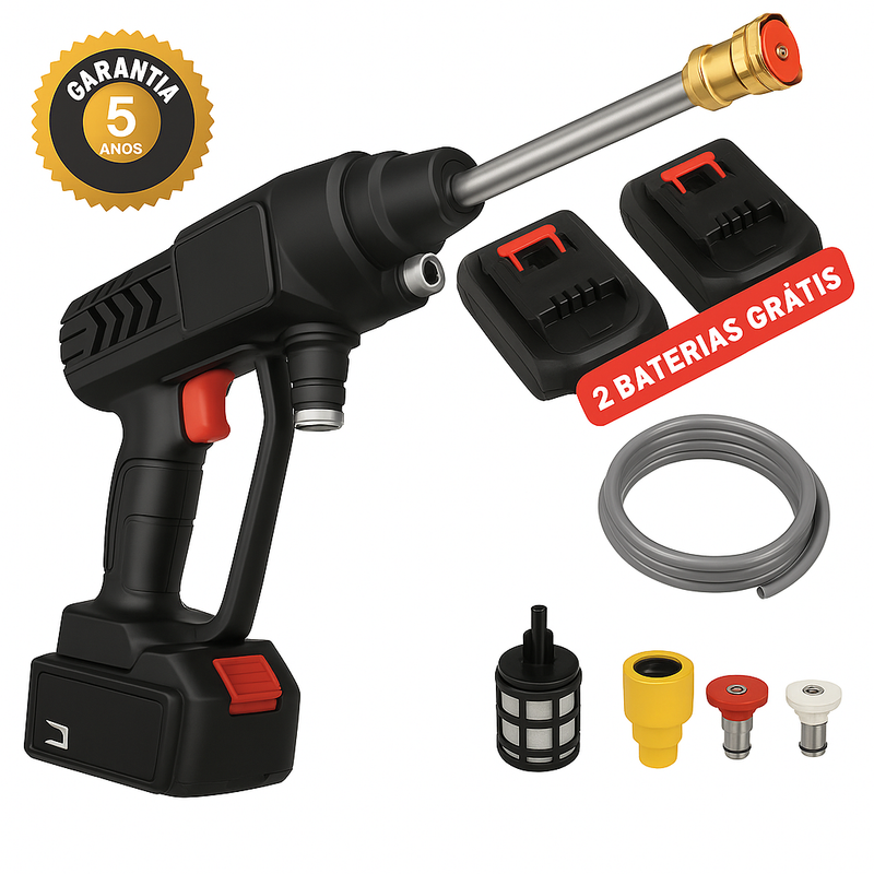 Hidrolavadora WaterJET PRO (Hoje 2 Baterias Grátis)