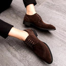 Sapato Social Masculino Estilo Camurça Veneto