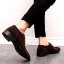 Sapato Social Masculino Estilo Camurça Veneto