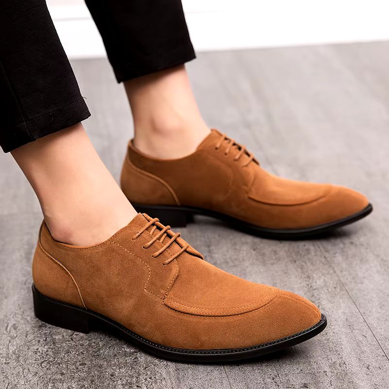 Sapato Social Masculino Estilo Camurça Veneto