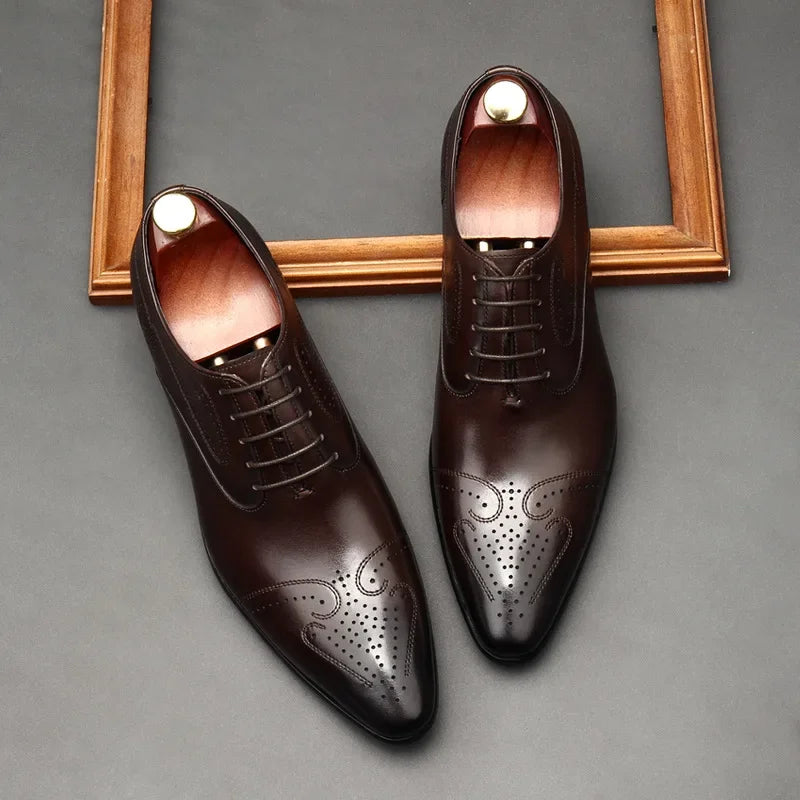 Sapato Social de Couro Eleganza