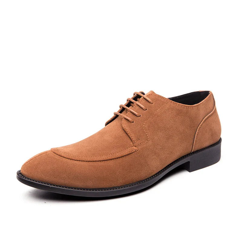 Sapato Social Masculino Estilo Camurça Veneto